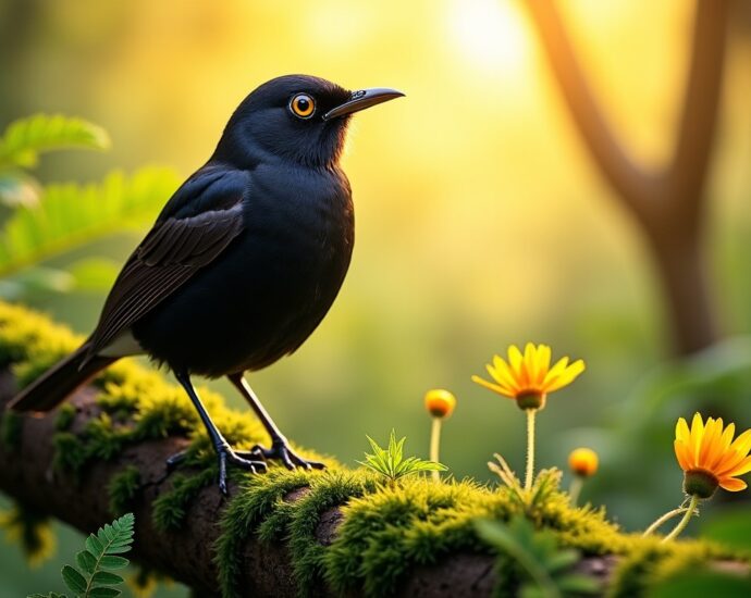 Le merle femelle : comportements et traits distinctifs au cœur de son habitat naturel