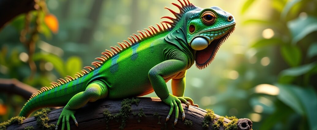 Iguana iguana verte : découvrez tout sur ce lézard tropical fascinant